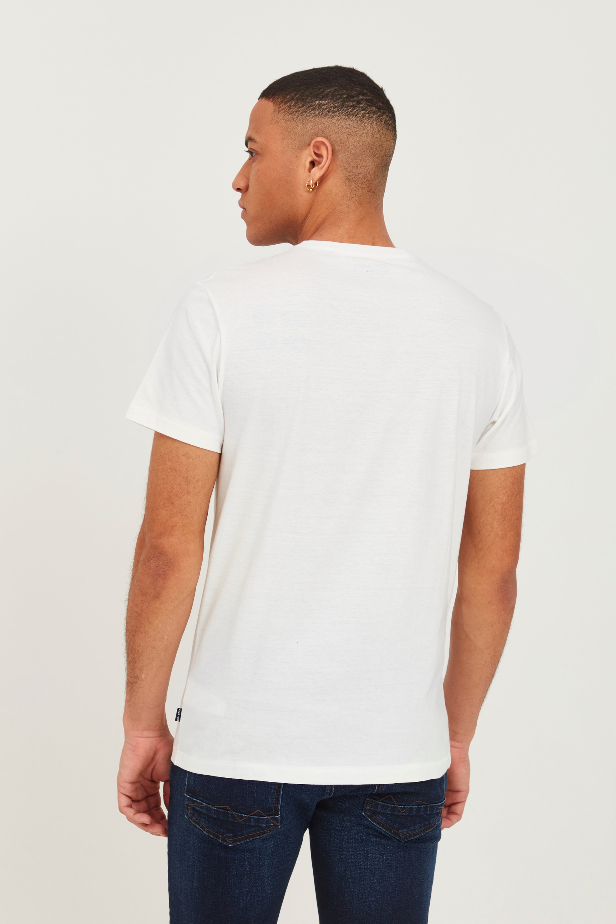 Männer Shirts BLEND T-Shirt 'ELIAS' in Weiß - YP24825