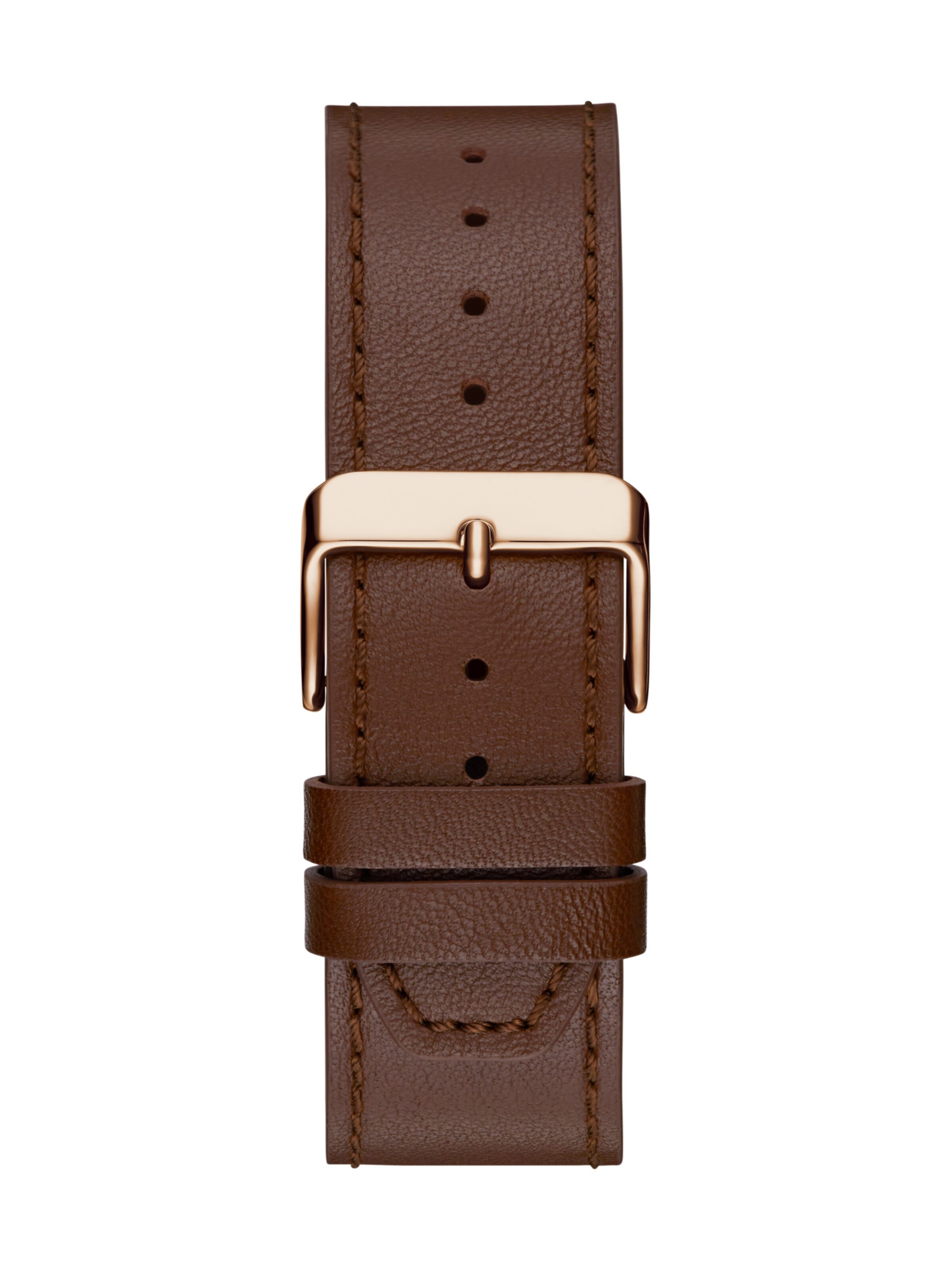 GUESS Аналоговые часы 'Greyson' в Коричневый