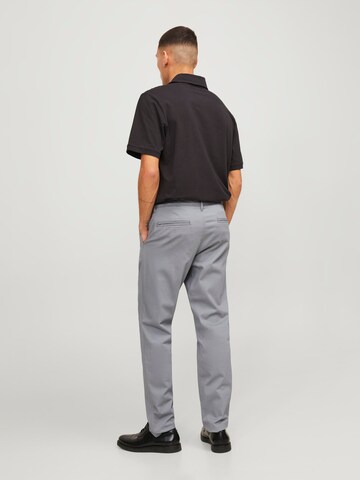 JACK & JONES Slim fit Chino Pants 'Marco Bowie' in Grey