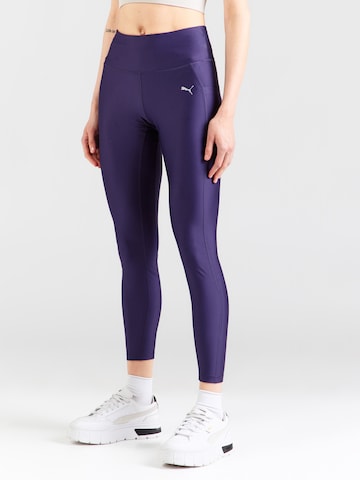 PUMA Kitsas Spordipüksid 'RUN VELOCITY', värv lilla: eest vaates
