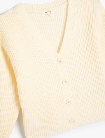 Koton Gebreid vest in Beige