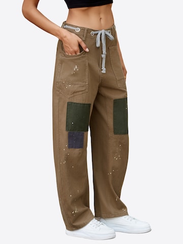 Imily Bela Baggy Farkut värissä vihreä: etupuoli