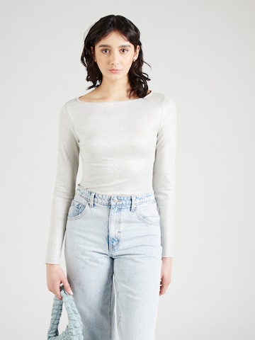 ONLY Shirt bodysuit 'ONLLUCCA' in Silver: front