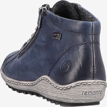REMONTE Lace-Up Ankle Boots in Blue