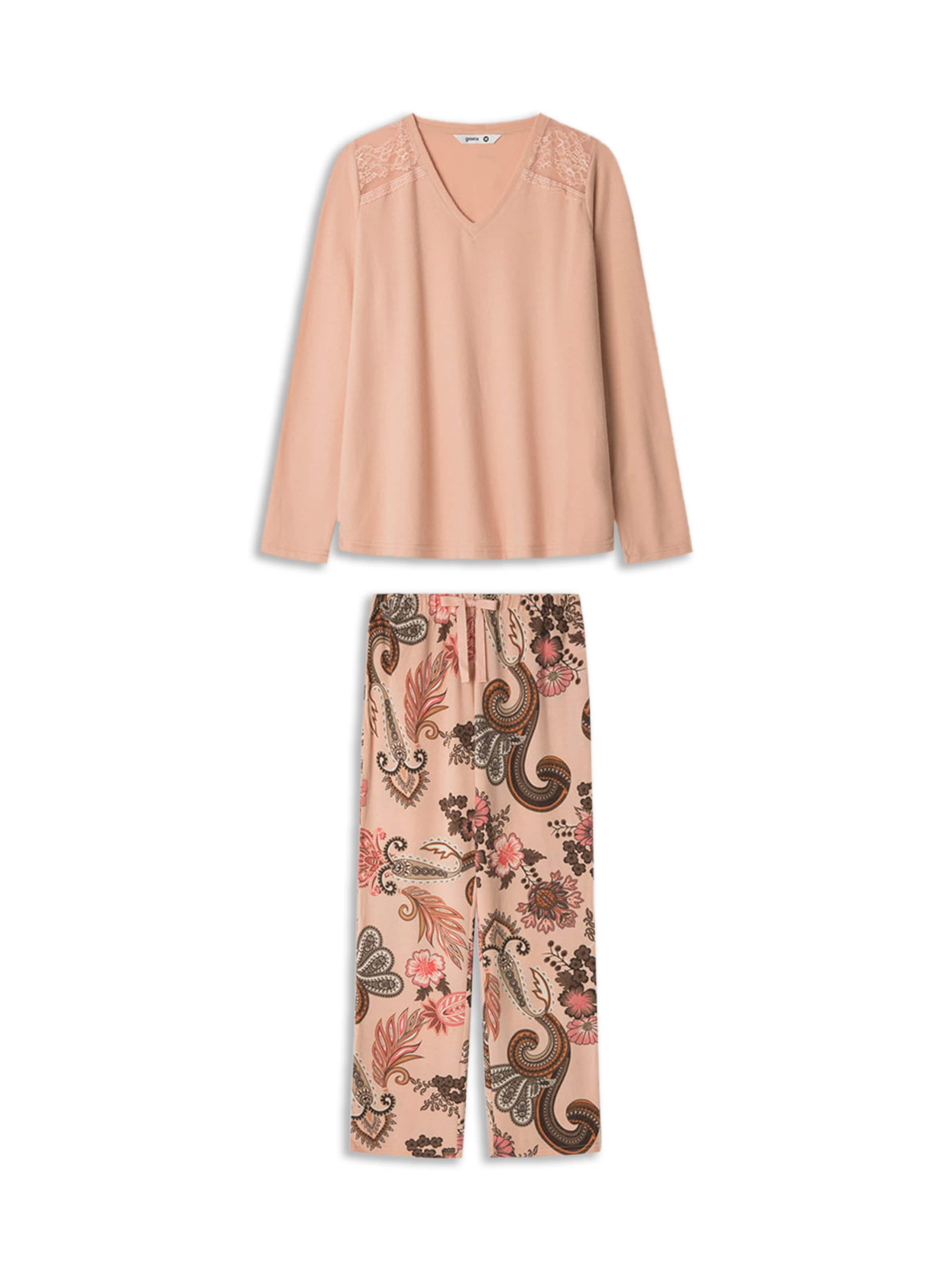 Pyjama 'Set' Gisela en orange : devant