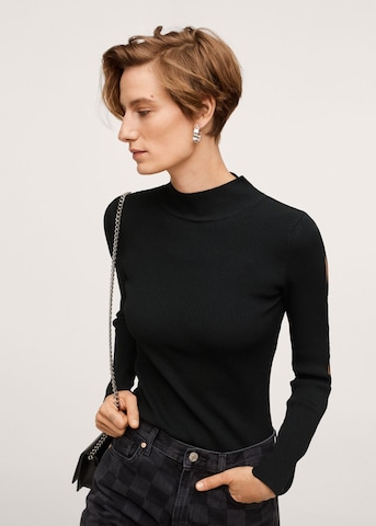 MANGO Sweater 'Gruyer' in Black: front