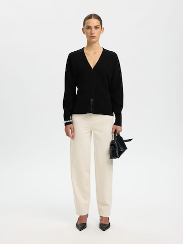 SELECTED Knit cardigan in Black