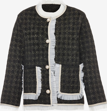 ZITHA Strickjacke in Schwarz: Vorderseite