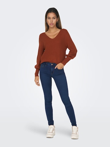 ONLY Sweter w kolorze brązowy