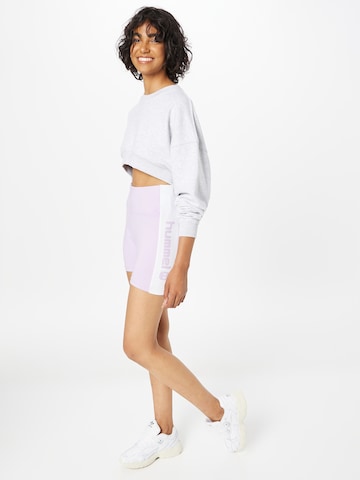 Hummel Skinny Spodnie sportowe 'Zella' w kolorze fioletowy
