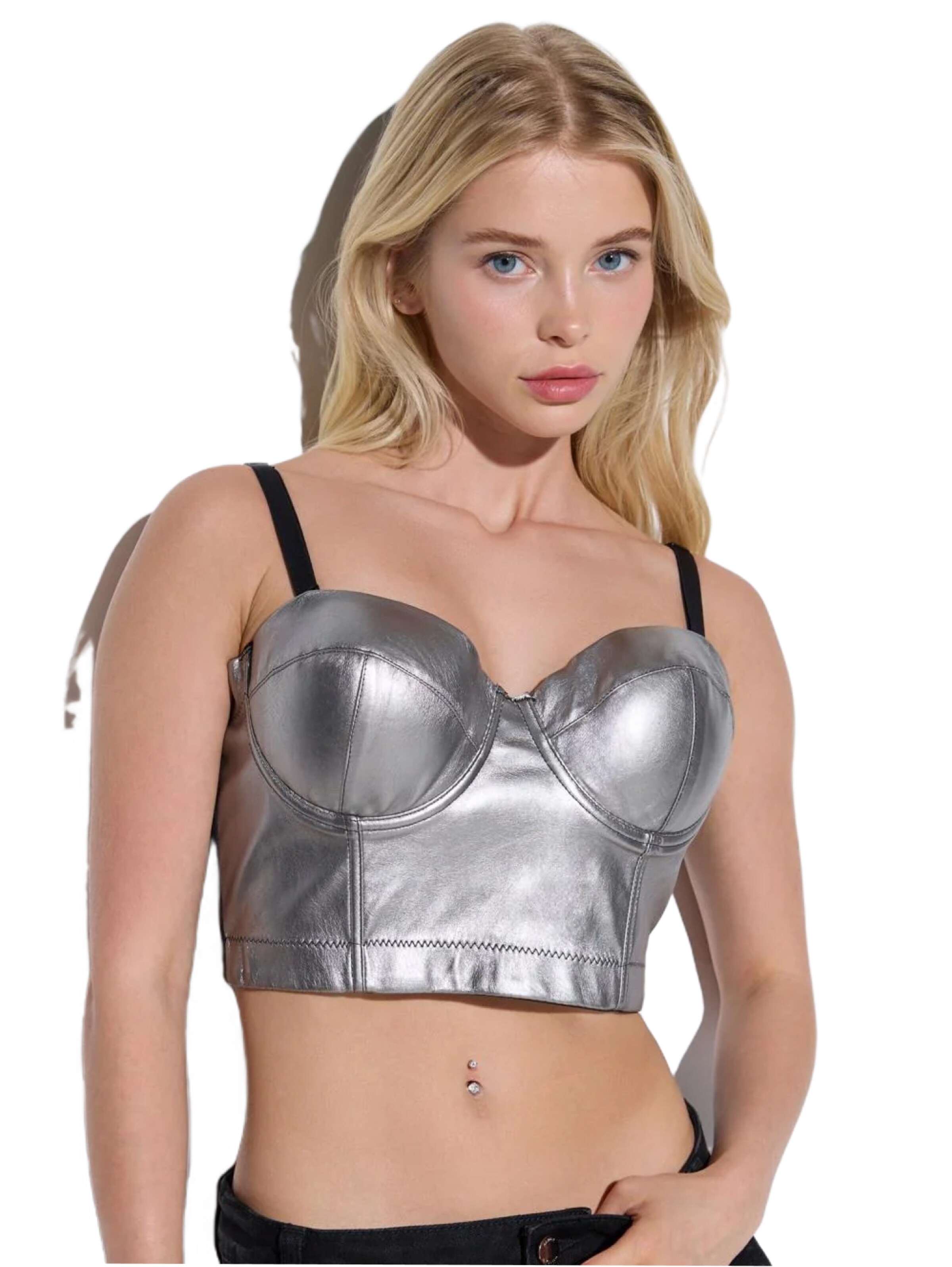 No Matter What Bustier BH in Zilver: voorkant