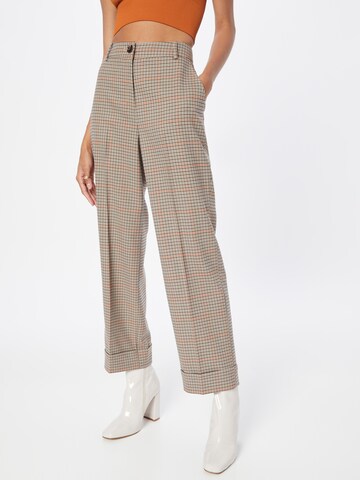 Wide Leg Pantalon à pince ESPRIT en beige : devant