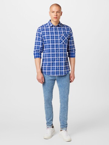 Tommy Jeans Regular fit Button Up Shirt in Blue