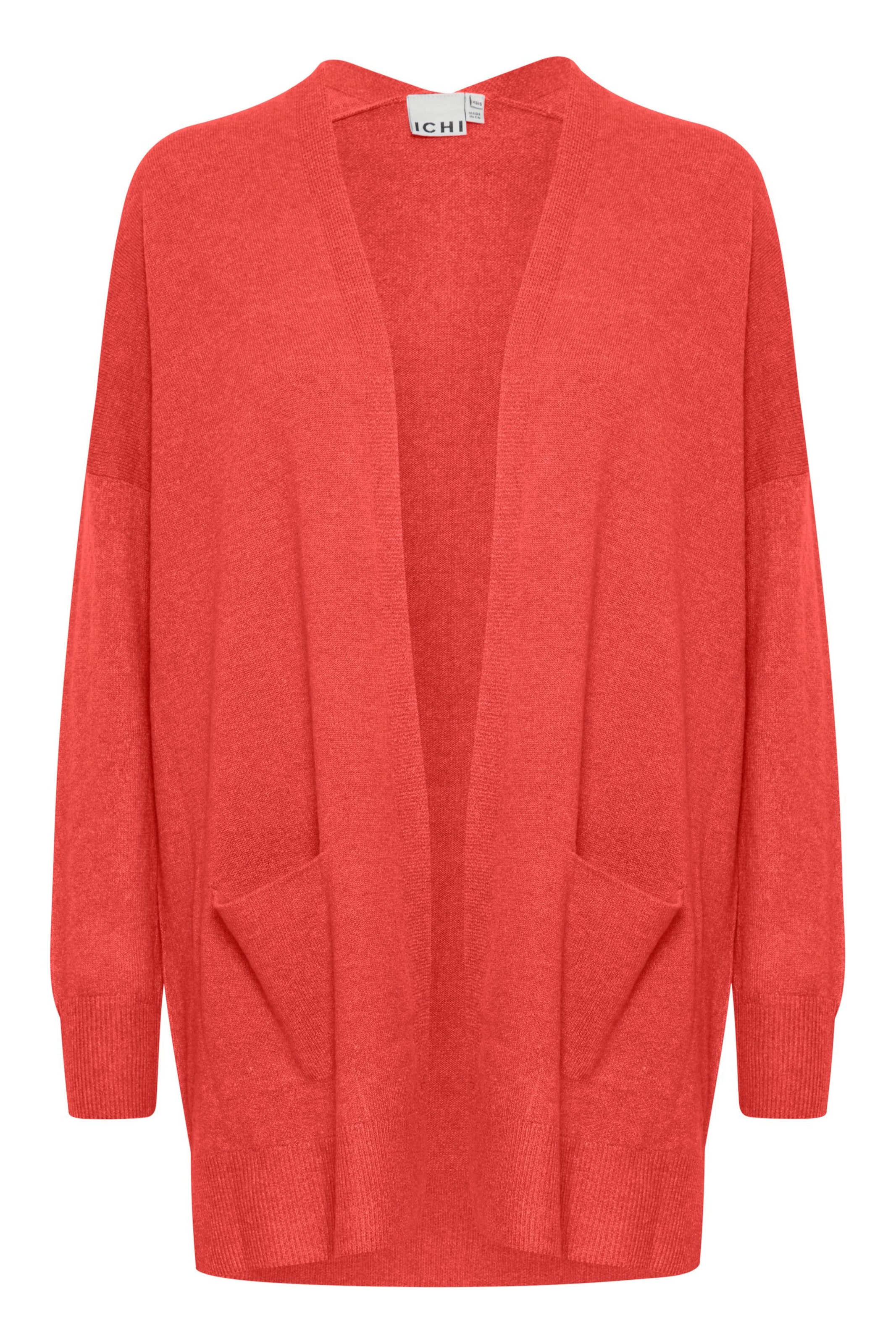 Cardigan 'IHAlpa' ICHI en rouge : devant