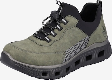 Rieker Lace-Up Shoes in Green: front