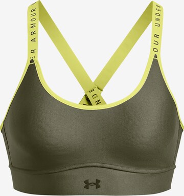 UNDER ARMOUR Bustier Sport bh 'Infinity' in Groen: voorkant