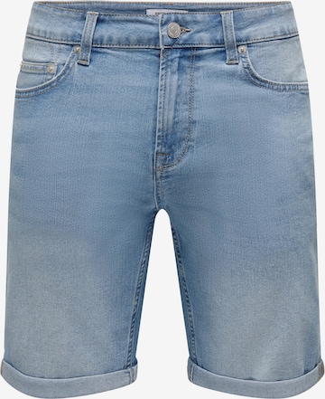 Only & Sons Regular Shorts 'PLY' in Blau: predná strana