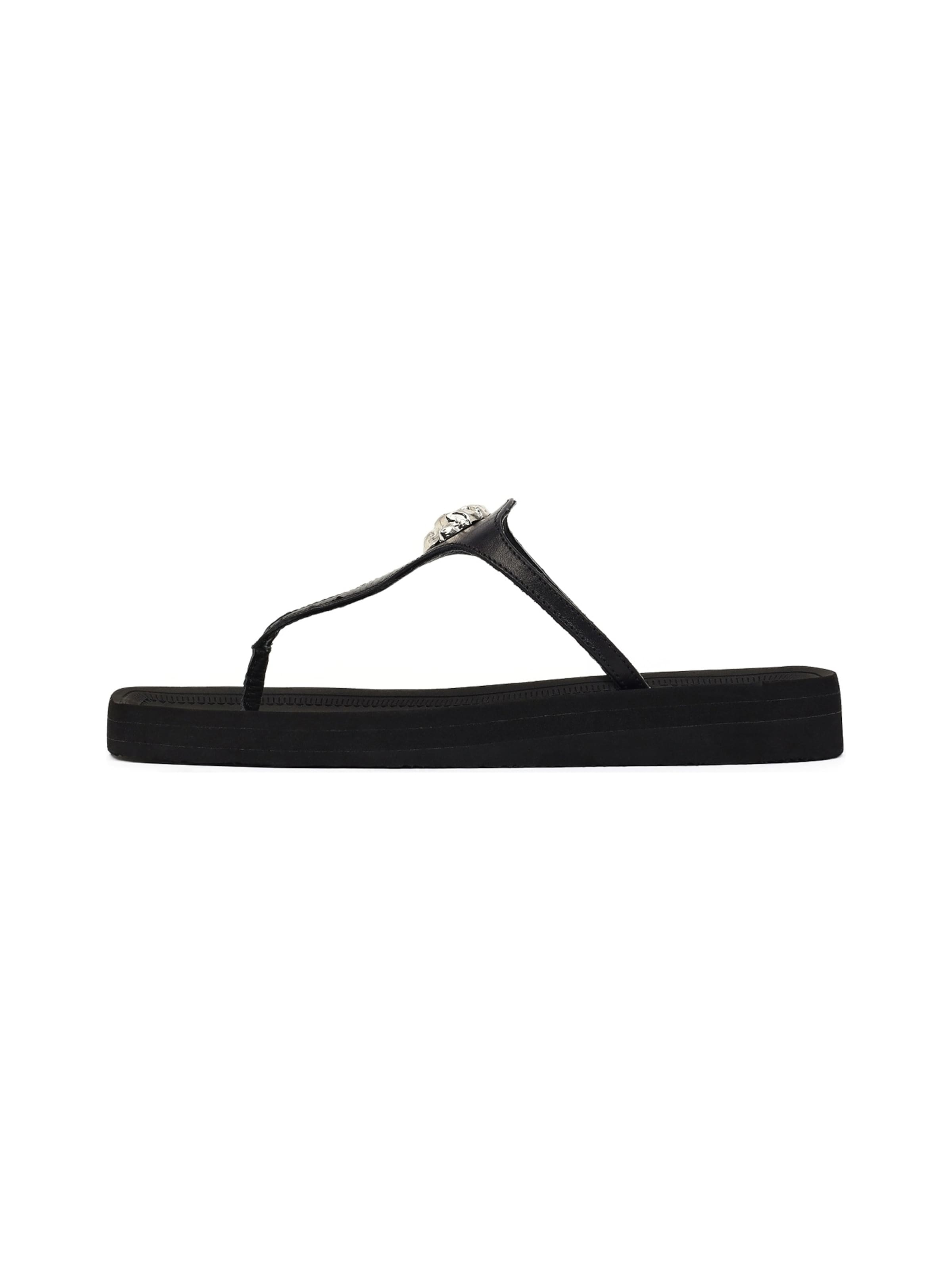 Derimod Teenslipper in Zwart: voorkant