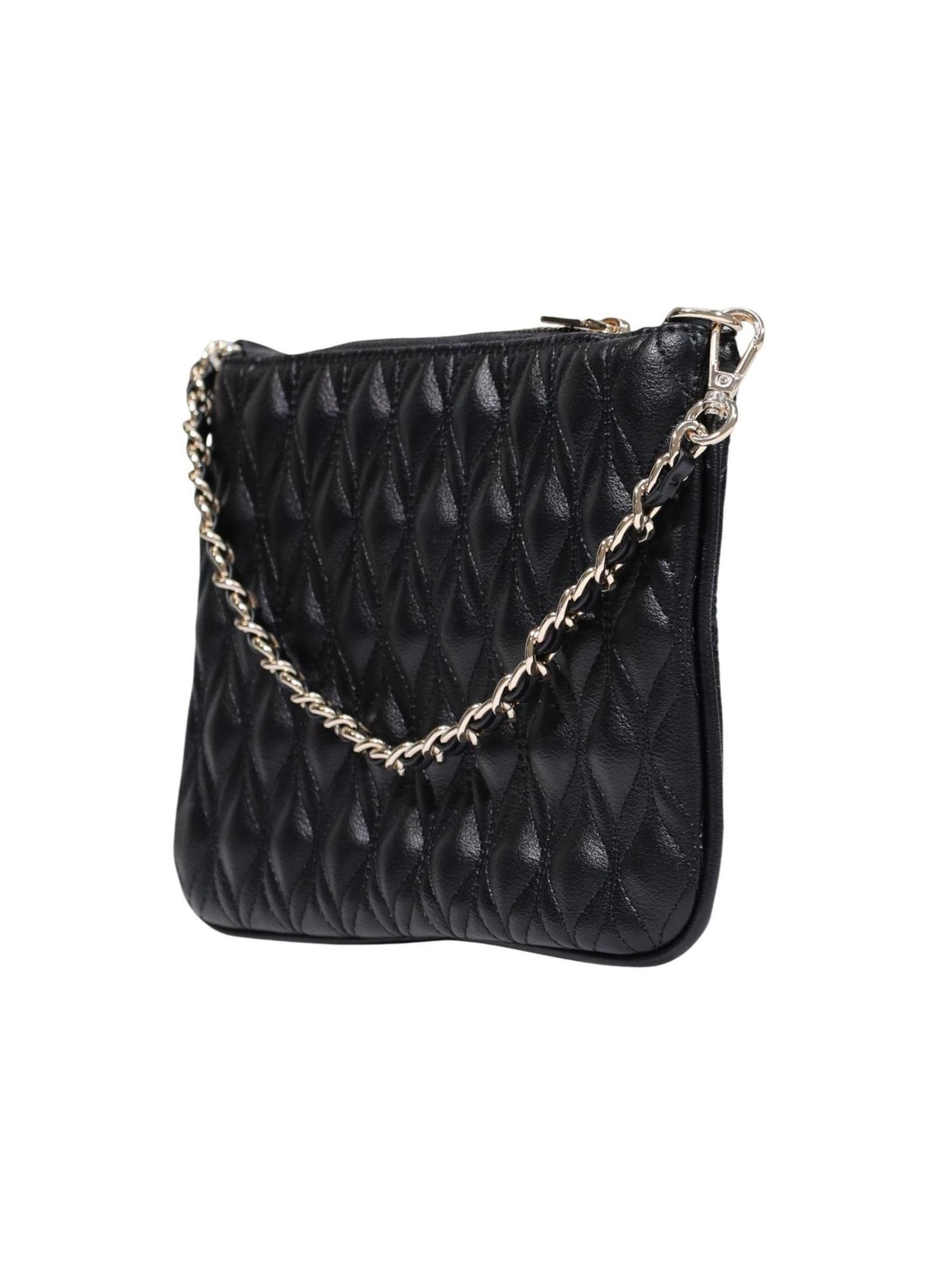 Borsa a sacco 'MAXINE QUILTED FLAT PW7577 P6322' di GUESS in nero