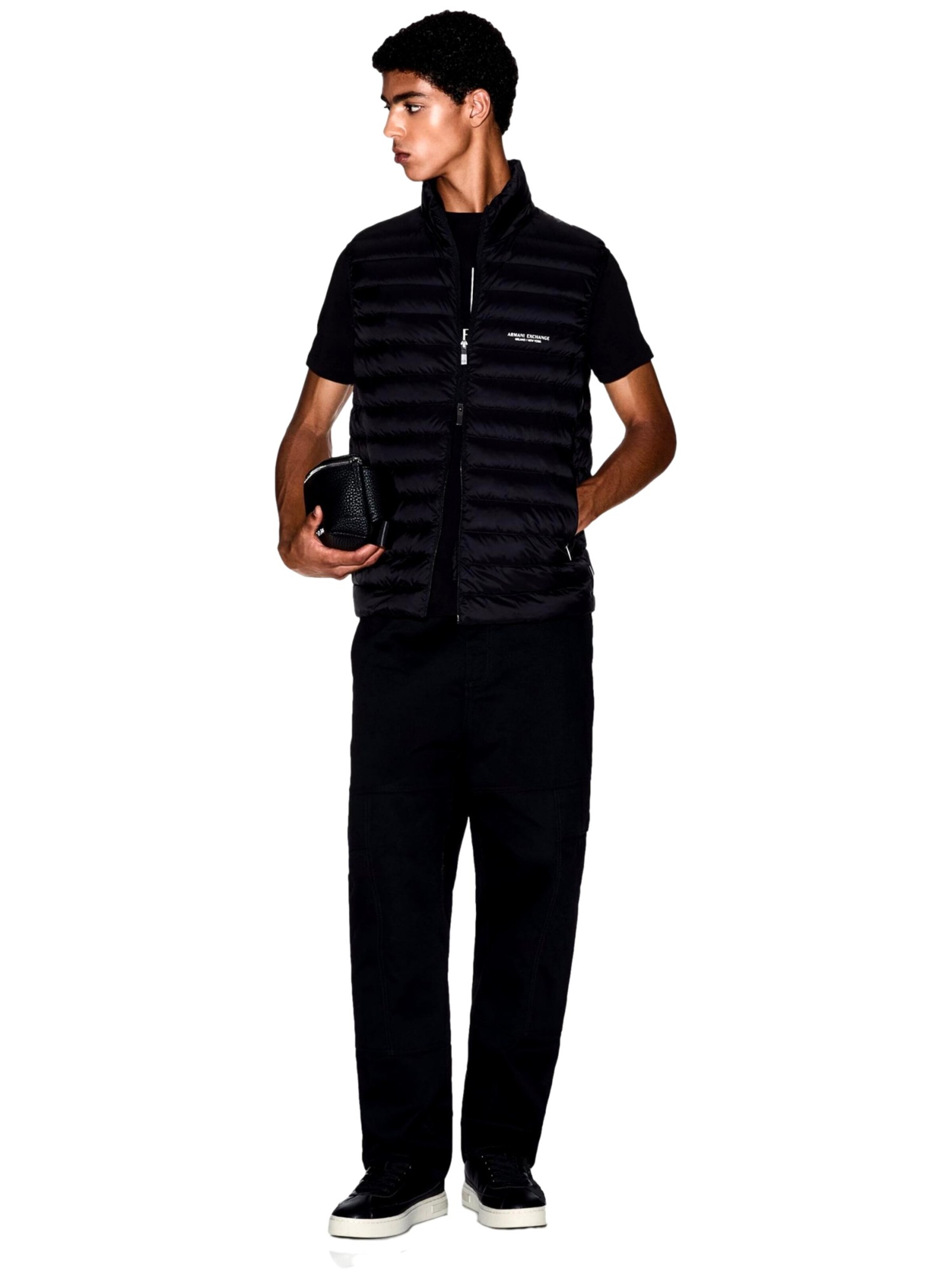 ARMANI EXCHANGE Weste in Schwarz