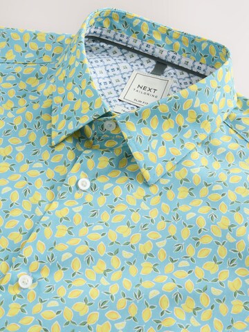 Next Slim fit Button Up Shirt in Blue