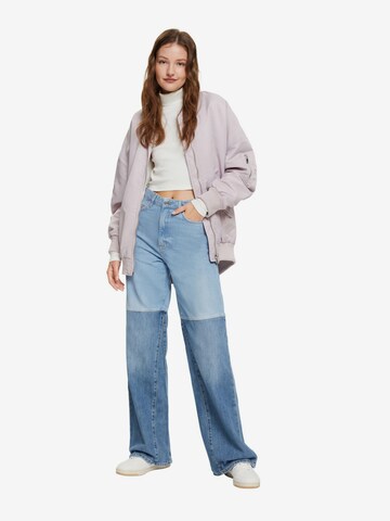 ESPRIT Wide leg Jeans in Blauw