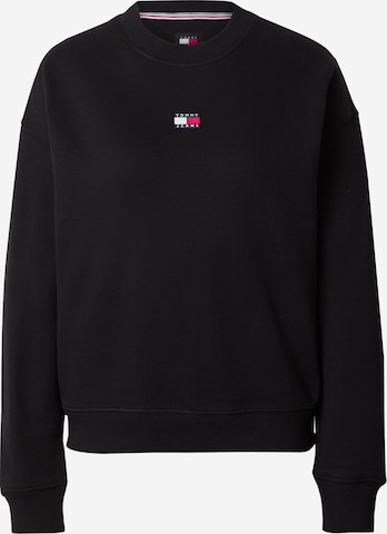 Tommy Jeans Суичър в черно: отпред