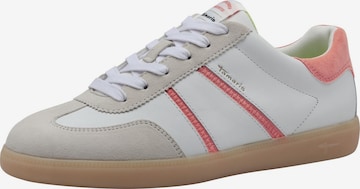 Baskets basses Tamaris en blanc : devant