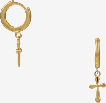 Orelia Earrings in Gold: front