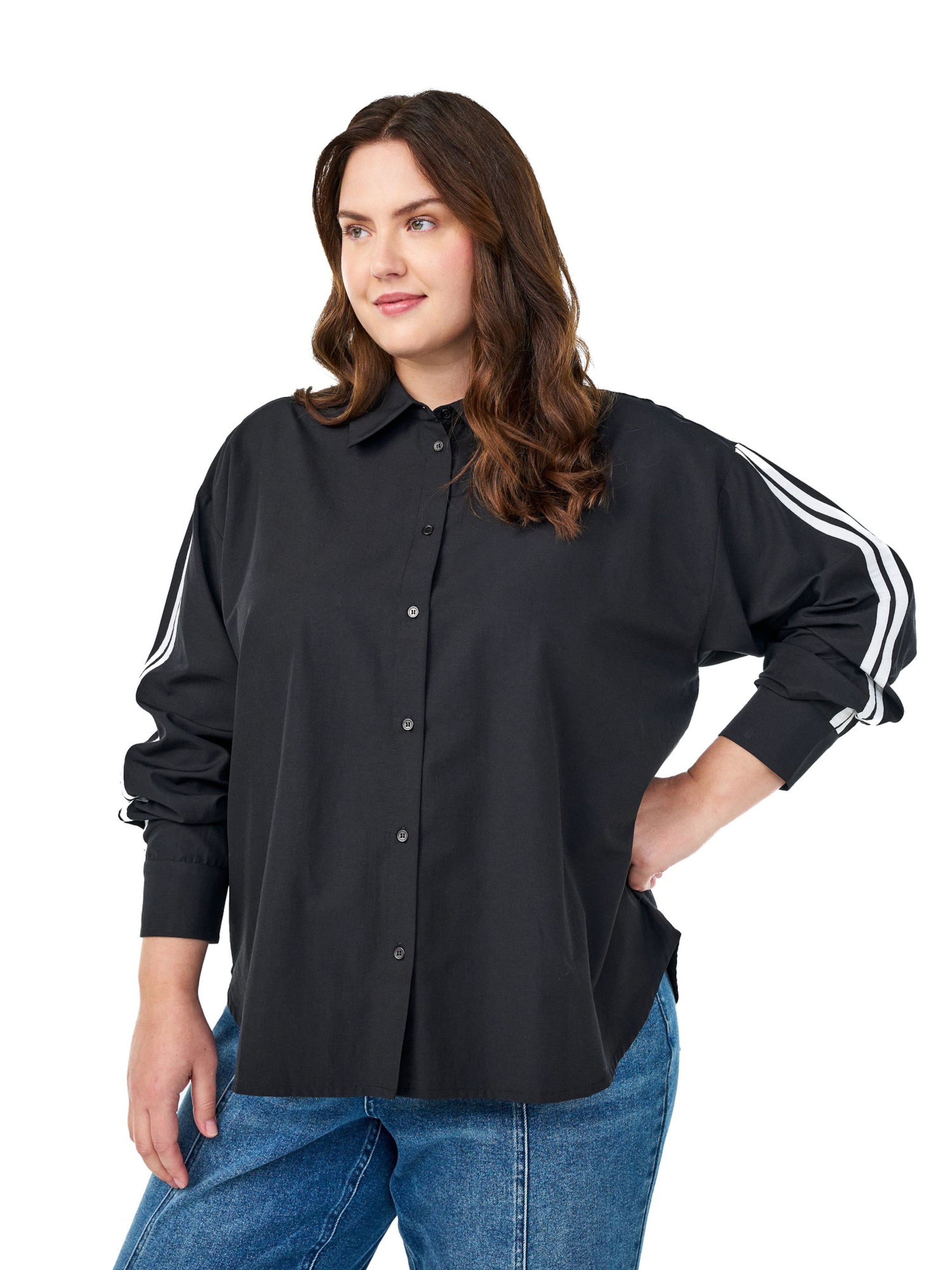 Zizzi Блузка 'MSAGA' в Черный: спереди