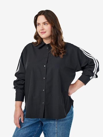 ZizziBluza 'MSAGA' - crna boja: prednji dio