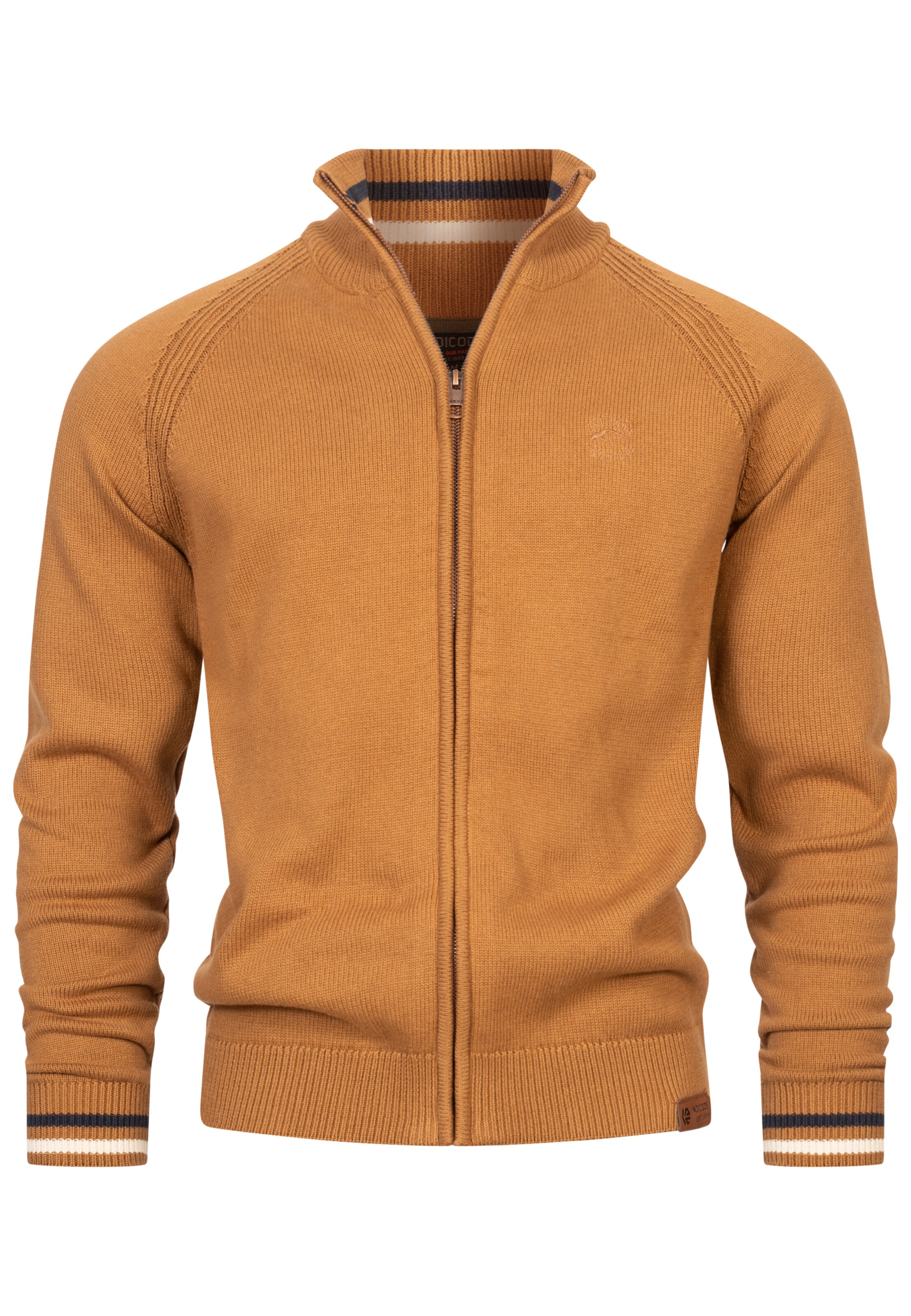 Vestes en maille 'Arutemia' INDICODE JEANS en bronze : devant