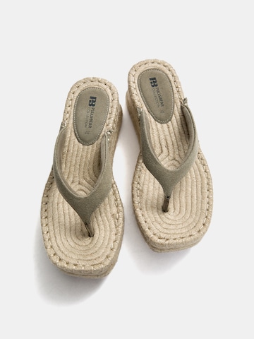 Tongs Pull&Bear en vert