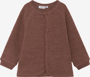 Cardigan 'Mino' NAME IT en marron : devant