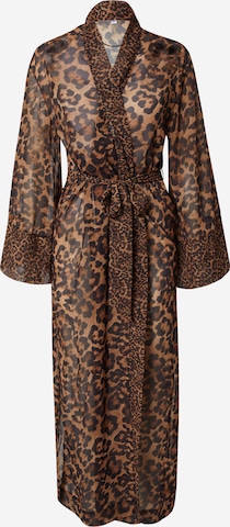 Robe de chambre 'Nyakim' Hunkemöller en marron : devant