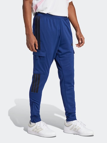 ADIDAS SPORTSWEAR Слим Спортивные штаны 'TIRO' в Синий: спереди