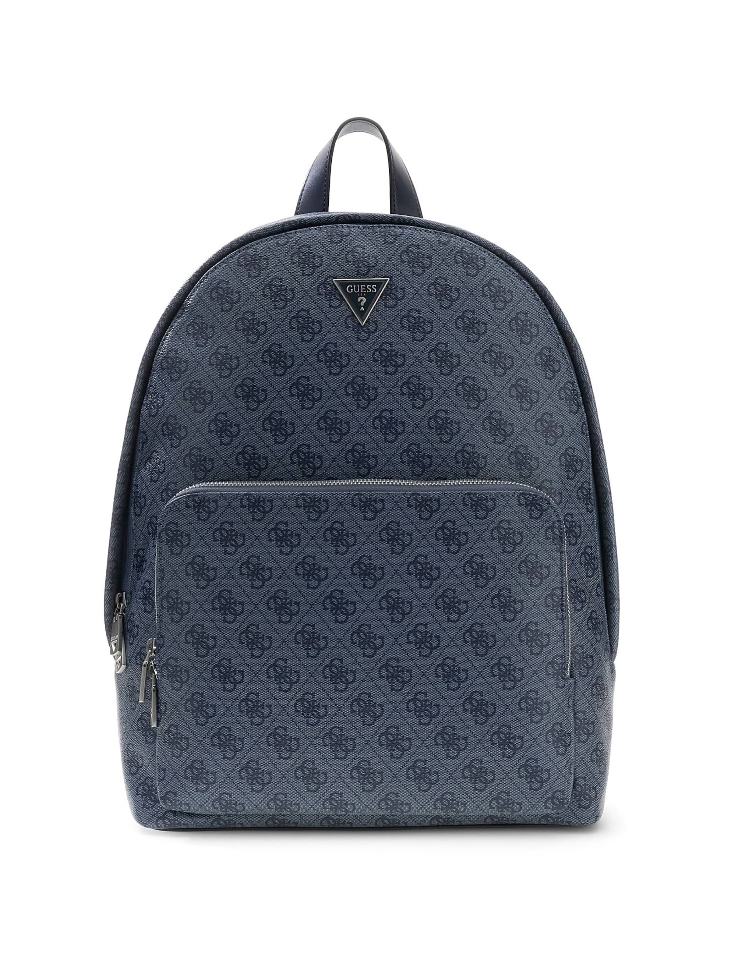 GUESS Backpack 'Milano' in Blue: front