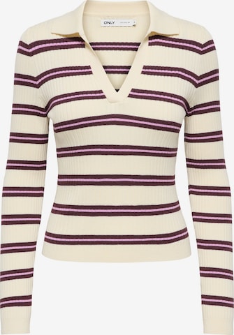 Pull-over 'ONLKAYA' ONLY en beige : devant