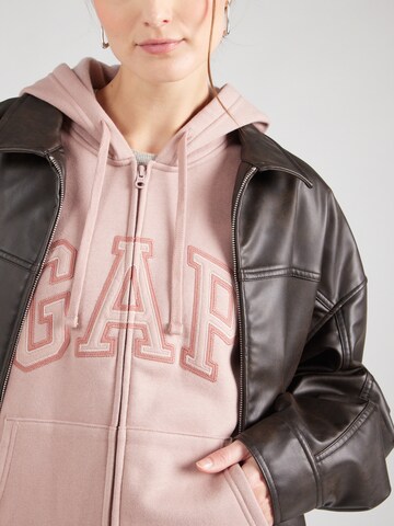 GAP Sweat jacket 'HERITAGE' in Pink