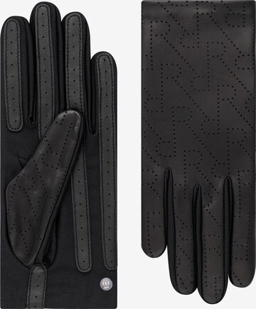 Roeckl Full Finger Gloves 'Livorno' in Black: front