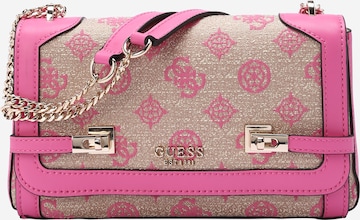 Sac à bandoulière 'LORALEE' GUESS en rose : devant