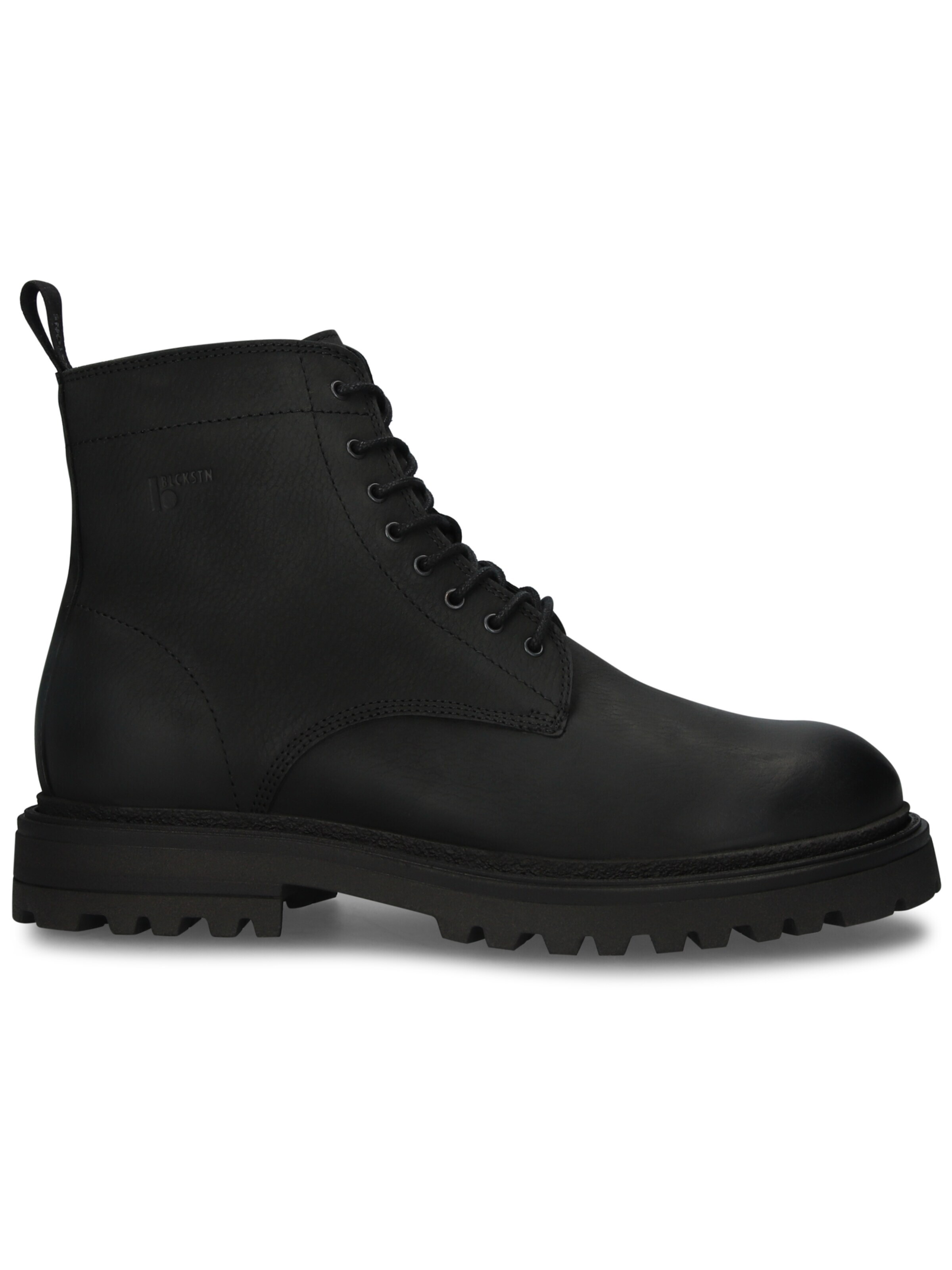 BLACKSTONE - Botas con cordones 'ONYX TATE' en negro: frente
