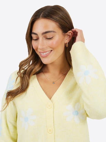 BRAVE SOUL Gebreid vest in Geel