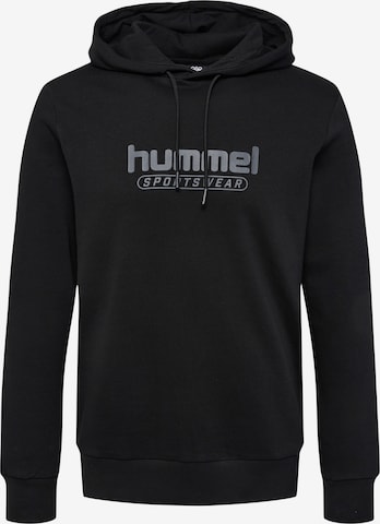 Hummel Sportsweatshirt 'Booster' in Zwart: voorkant