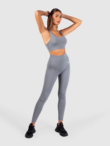 Smilodox Skinny Workout Pants 'Affectionate' in Grey