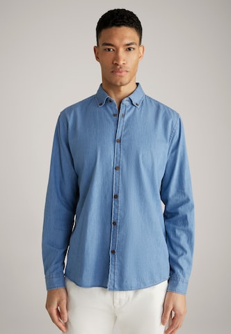 JOOP! Jeans Regular fit Overhemd in Blauw: voorkant