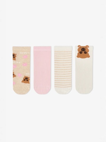 Penti Sokken 'PENTI Mädchen Capy Neutrals Baumwoll 2er-Pack Socken' in Gemengde kleuren: voorkant