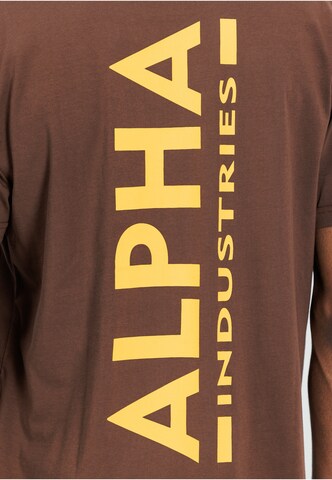 ALPHA INDUSTRIES Koszulka w kolorze brązowy