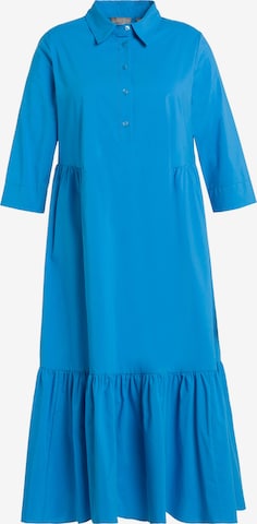 Robe-chemise Ulla Popken en bleu : devant