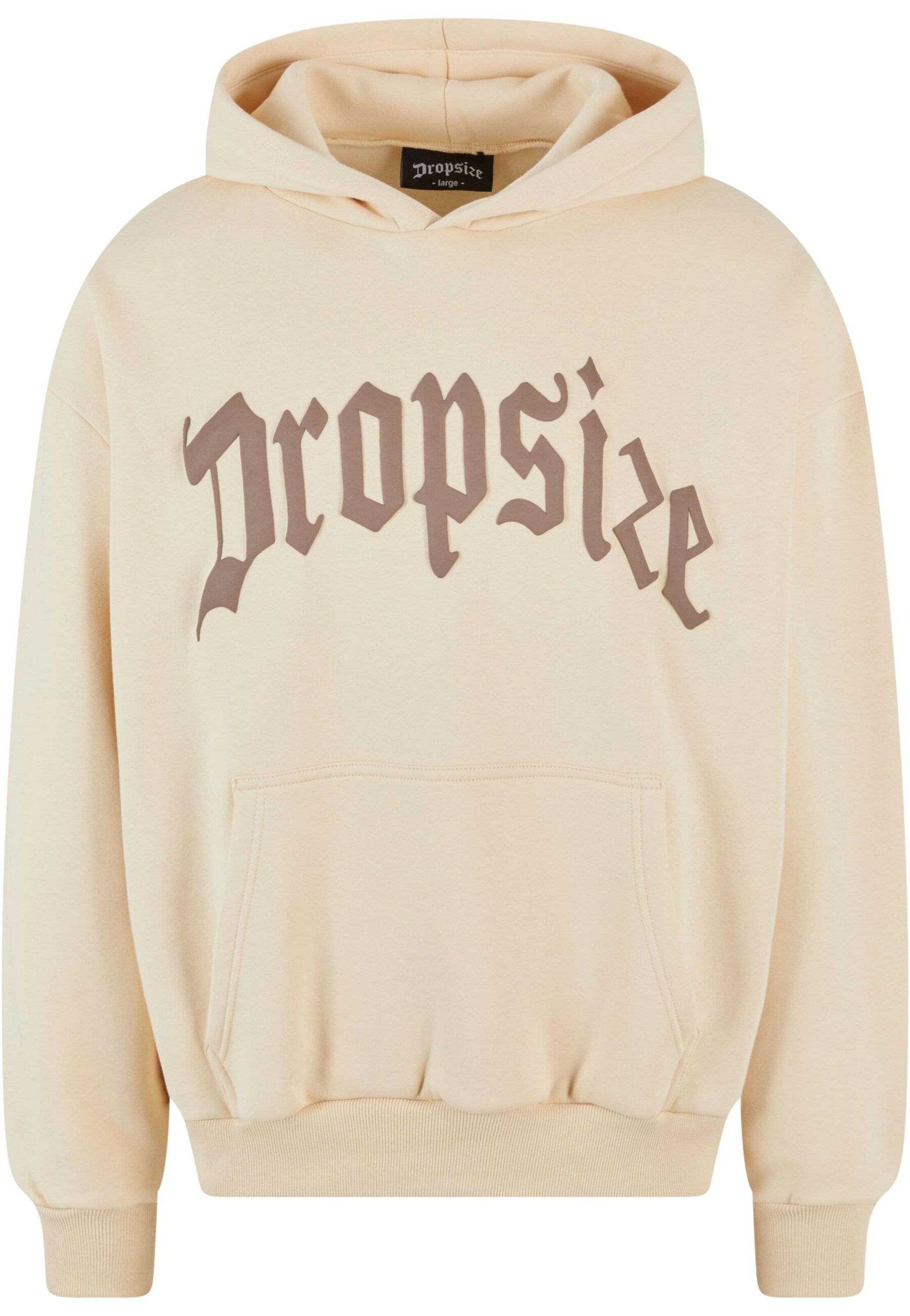 Dropsize Sweatshirt in Beige: voorkant